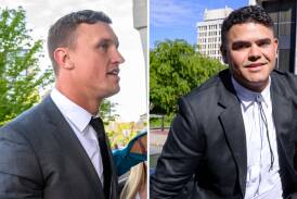 Jack Wighton, left, and Latrell Mitchell face a criminal hearing after birthday celebrations earlier this year. Pictures by Sitthixay Ditthavong