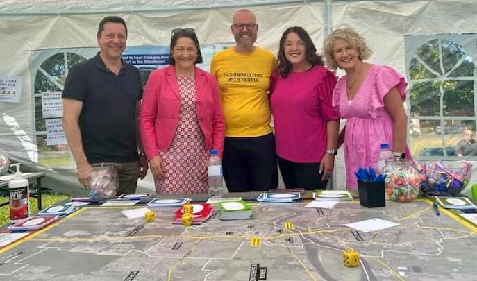 The Nowra Bypass Community Drop-in Session at the 2023 Shoalhaven River Festival, with NSW Minister for Planning and Public Spaces Paul Scully, Member for Gilmore Fiona Phillips, Member for Cunningham Alison Byrnes and Member for South Coast Liza Butler. Picture supplied 