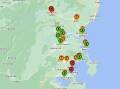 An interactive map showcases where properties are listed for sale for the Get Invovled webpage. Picture supplied by Shoalhaven City Council