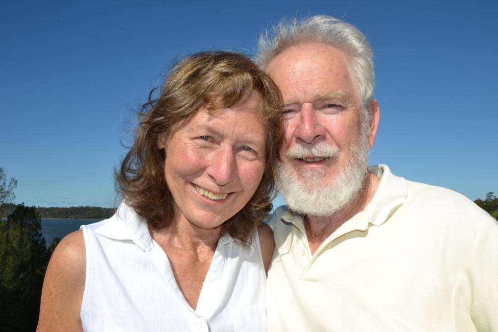 Anne and Peter Cormick in the safe haven a friend offered them at Tuross Head. 