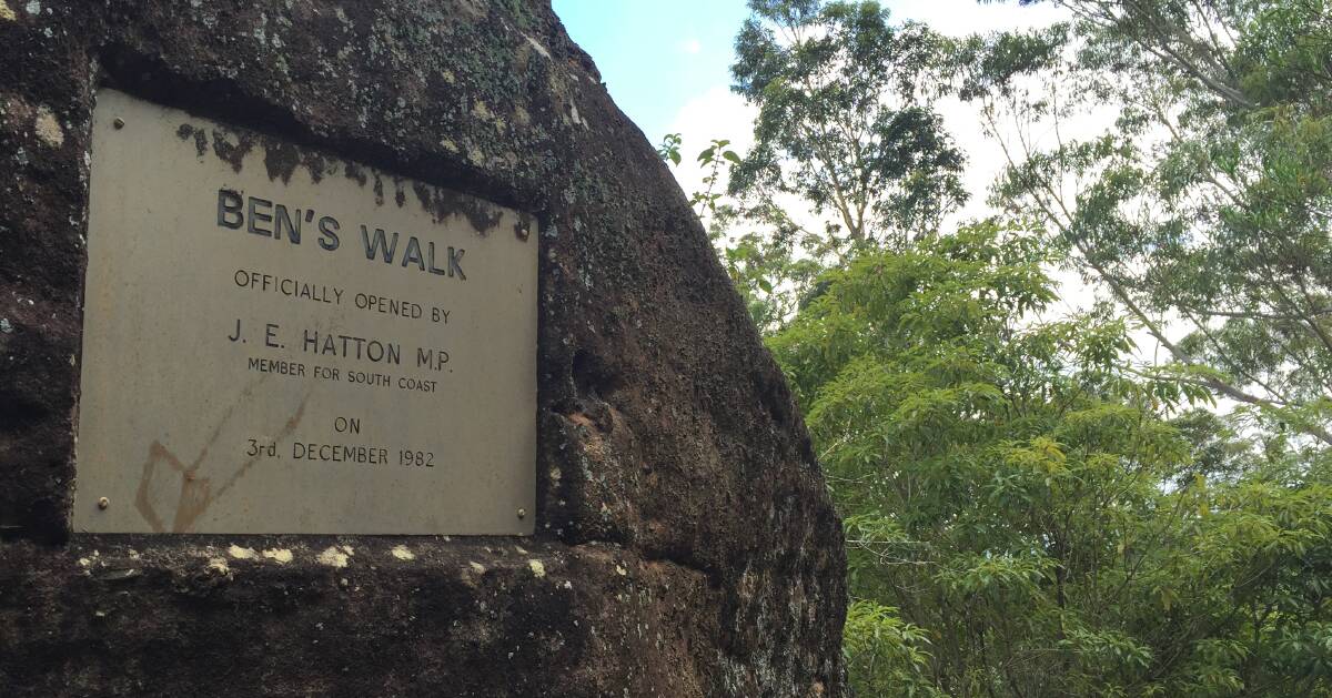 Ben’s Walk was named after Ernest (Ben) Walsh (1884-1960), a trustee of the Nowra Park who established the walk during the depression.