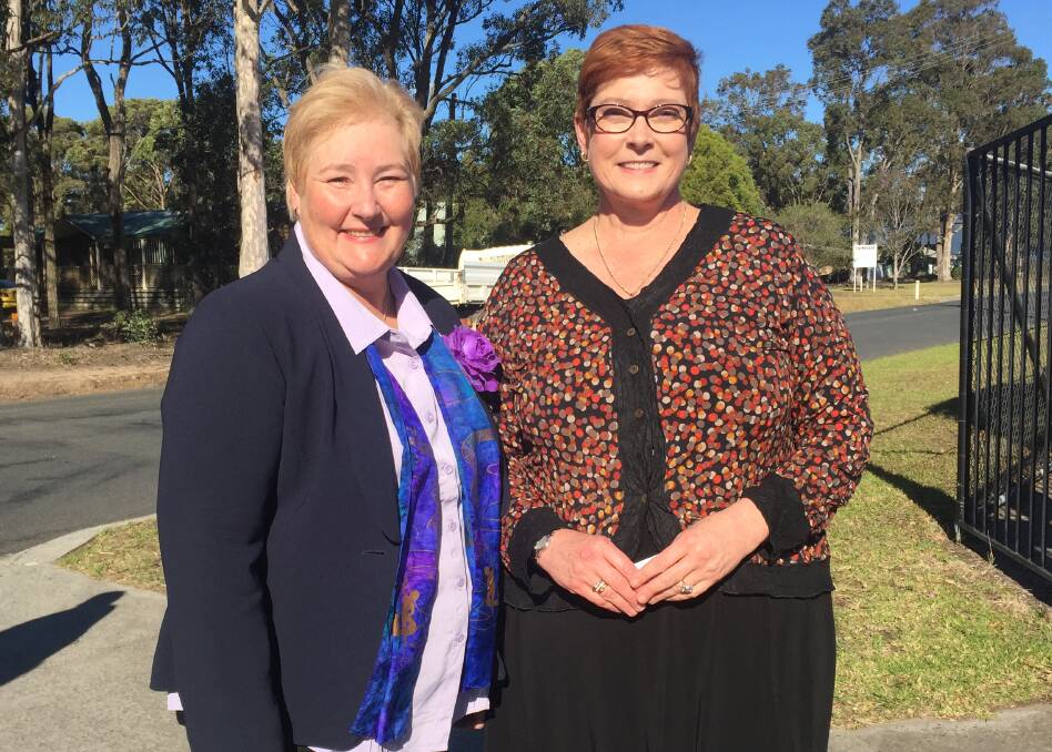 PROMISE: Ann Sudmalis joined Minister for Defence Marise Payne to announce a $2 million jobs and investment package. Photo: Hayley Warden.
