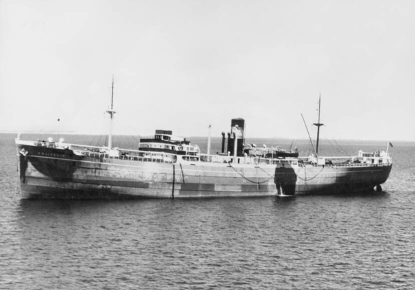 ANNIVERSARY: Greek merchant ship, Georgios S. Livanos sunk off Jervis Bay in July 20, 1942. Photo: Australian War Memorial.