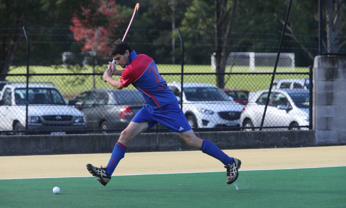 Derby day: Burrawang Bunyips' Nathan Roberts in action. The Bunyips went down 2-1 to the Yowies in the Burrawang derby. Photo: ROBERT CRAWFORD