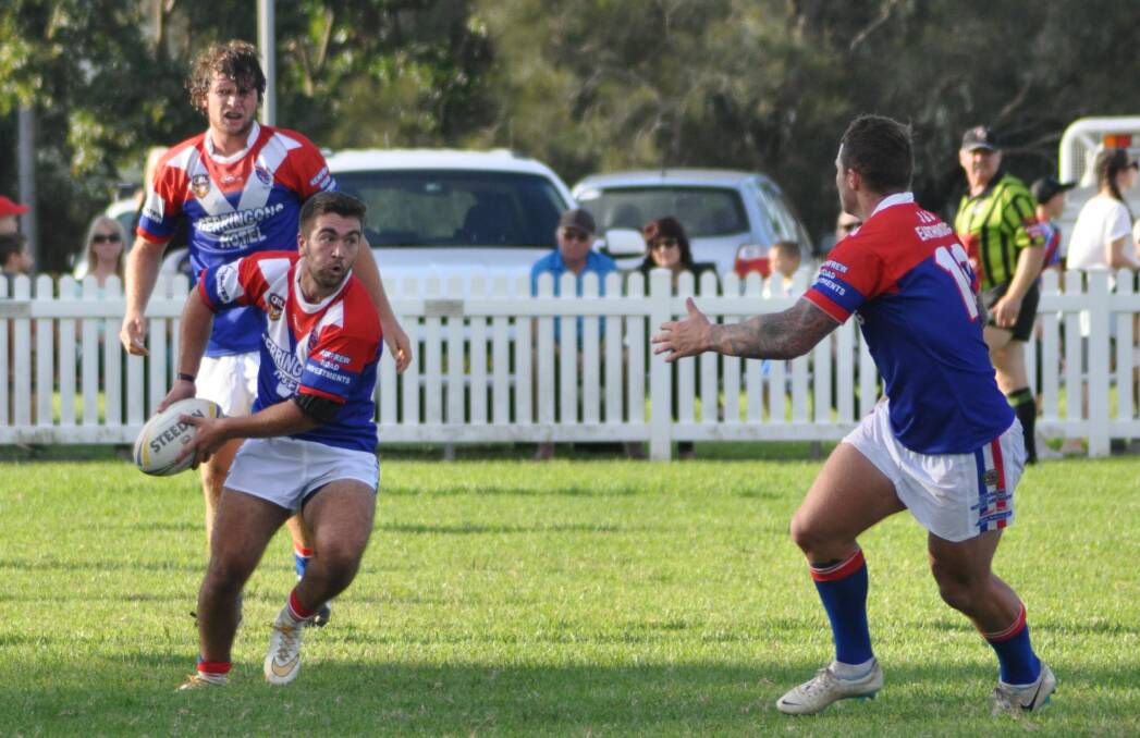 ON CLOUD NINE: Gerringong's Isaac Russell led the way for his team against Milton-Ulladulla at Bill Andriske Oval. Photo: COURTNEY WARD