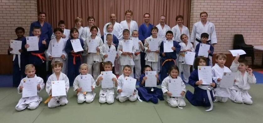 Top performances: Members of Bushido Judo Club Shoalhaven had plenty of success at a recent intra-club tournament.