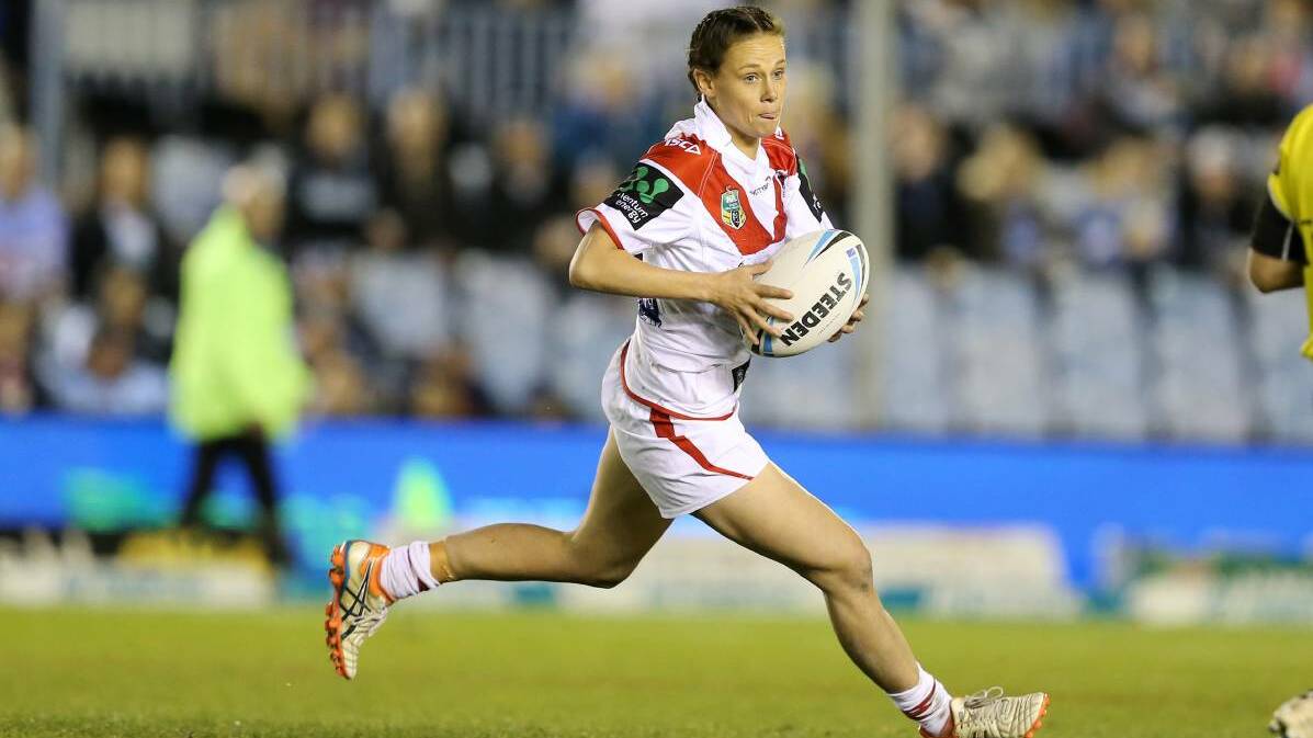 EXCITED: Bomaderry's Talia Atfield can't wait to pull on the St George Illawarra Dragons jersey again and take on the Cronulla Sutherland Sharks this Sunday. Photo: DRAGONS MEDIA
