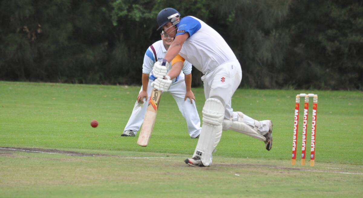 RUN MACHINE: Bomaderry's Zac Blattner hit seven bounadries and a six on his way to scoring 63 at the weekend. Photo: DAMIAN McGILL