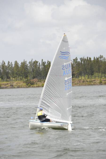 Michael Fairbairn sailing to another win.  Photo Matthew Norris