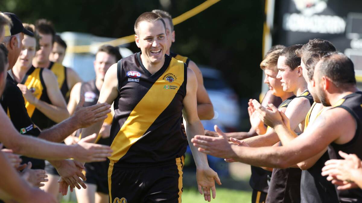 LIFE MEMBER: Luke McCann chalked his his 250th game and 200th first grade for the Tigers at the weekend. Photo: CATHY RUSSELL