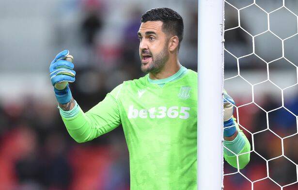 Huskisson product Adam Federici during a recent match for Stoke City. Photo: POTTERS MEDIA