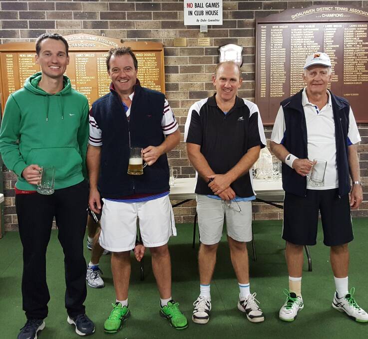 THURSDAY DIVISION ONE CHAMPIONS: Tim Holder, Marcus Tarrant, Ray Bell and Geoff Lashford