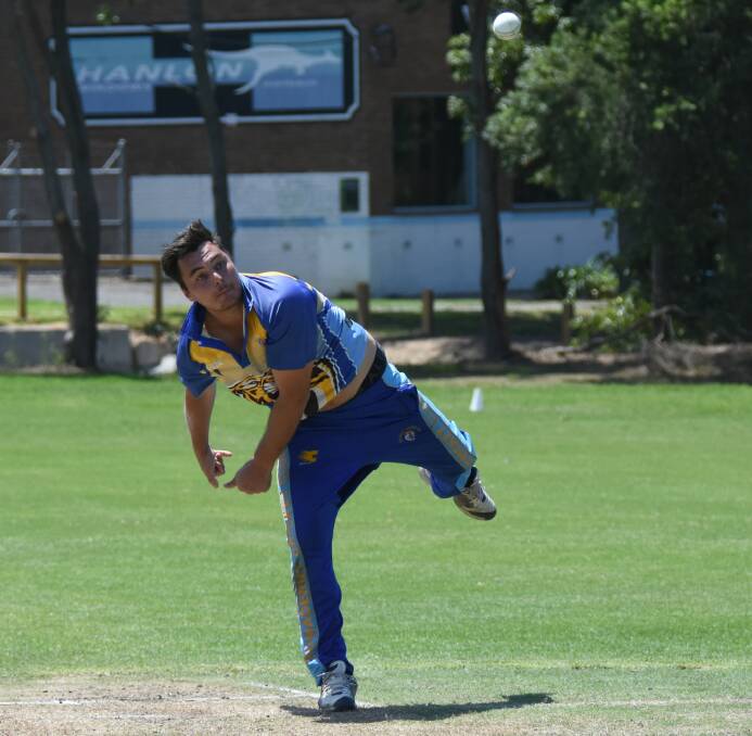SPIN KING: Bomaderry's Michael Coulter finished with nine wickets across Bay and Basin's two innings, including a double hat-trick, at Sanctuary Point Oval. Photo: COURTNEY WARD