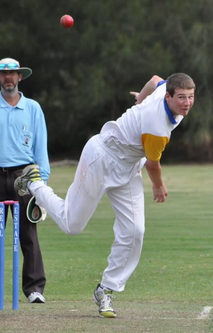 DANGERMAN: Bomaderry Tiger Nathan Wallace claimed 2/8 from his 3.4 overs against Nowra in fourth grade at the weekend. Photo: DAMIAN McGILL