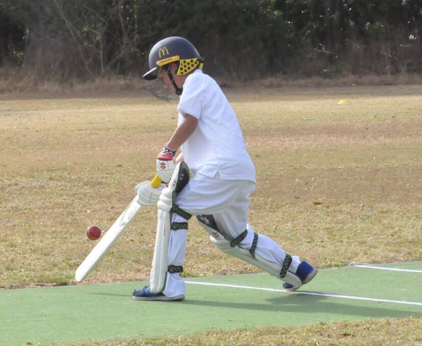 BIG FUTURE: Bomaderry Cricket Club's under 11s star Casey Laylor claimed played of the match honours, for scoring 15 runs against Ulladulla United at the weekend. Photo: DAMIAN McGILL