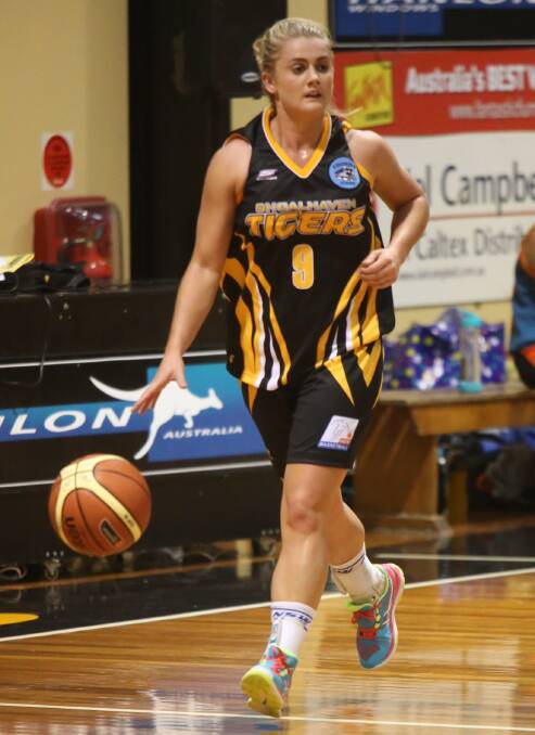 CONTROL: Shoalhaven Tigers' Olivia Patterson. Photo: ROBERT CRAWFORD