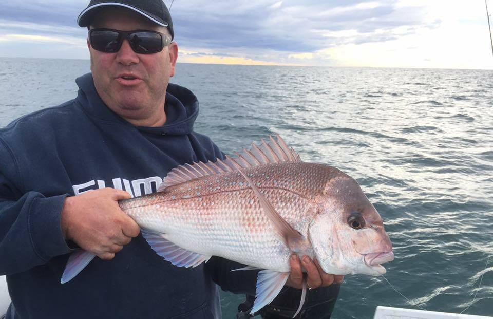 Jonno with a solid Shoalhaven snapper caught last Saturday morning.