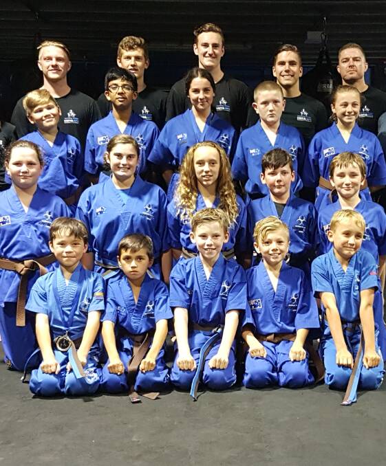ALL SMILES: Southern Fitness and Martial Arts Centre Bomaderry's advanced juniors following their recent term four gradings.