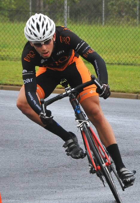 Strong performance: Tristan Ward won the A grade criterium at Waratah Park, Sutherland. Picture: Supplied
