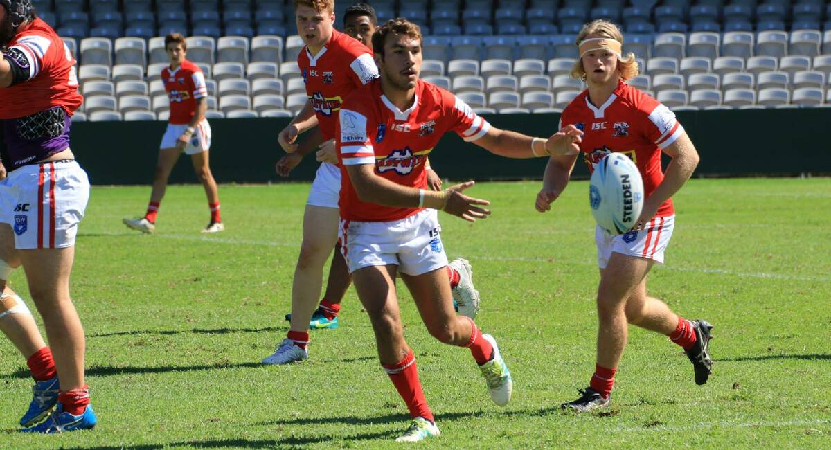 DANGEROUS: Illawarra Steelers player Tyson Simpson, formerly a Nowra-Bomaderry Jet, scored two tries on the weekend. Photo: ALLAN BARRY