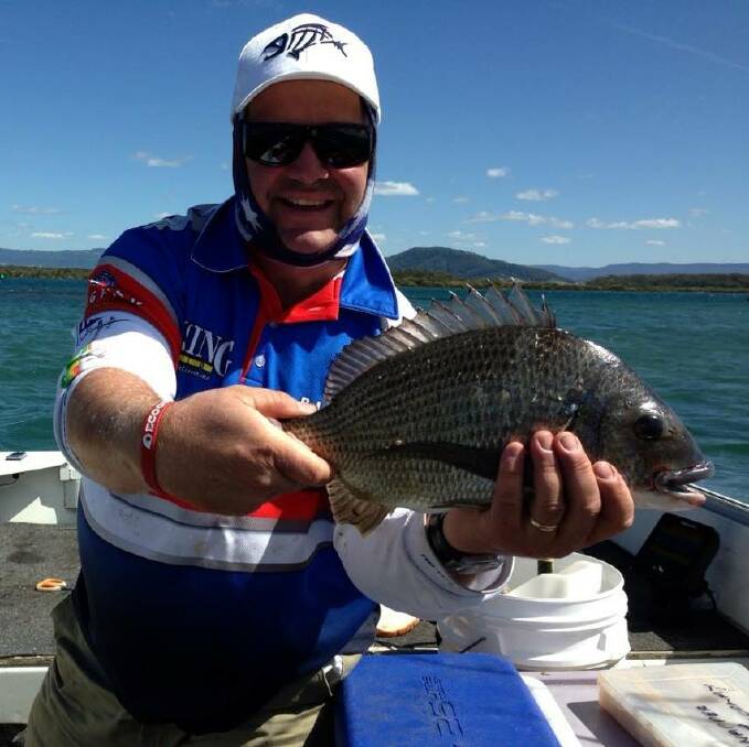 Jonno with a Crookhaven River bream caught using a live yabbie.