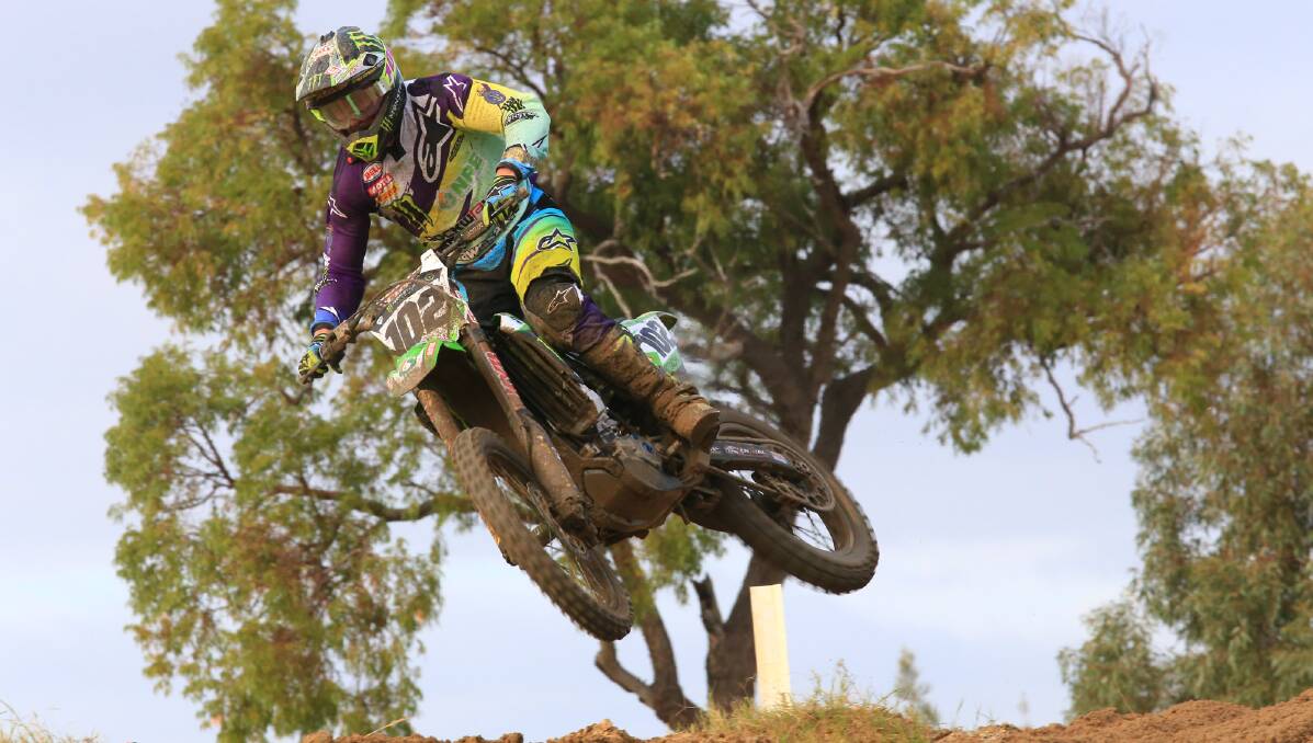 LOCAL HERO: Shoalhaven motocross star Matt Moss will be racing in the MX1 class this weekend. Photos: MXN Images