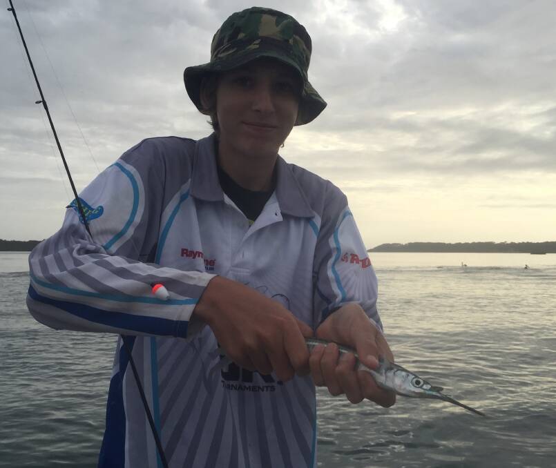 Break out  the sea-gars: Ben Ramsey from Queensland with a Crookhaven River garfish.