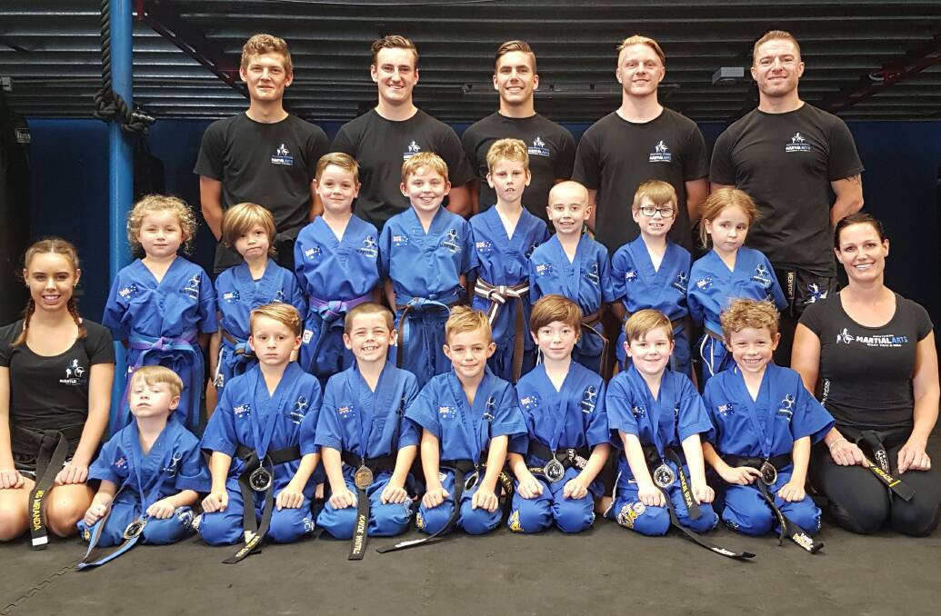 FUTURE STARS: Southern Fitness and Martial Arts Centre Bomaderry's advanced little ninjas following their gradings.