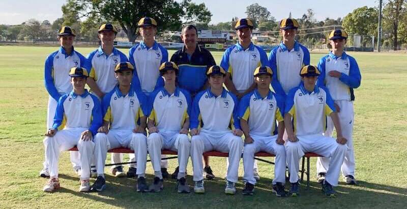 Hyeon Parsons (front row, second from right) and his South Coast team. Photo: NSW South Coast School Sports Association
