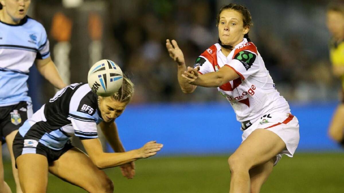 Bomaderry's Talia Atfield in action for the Dragons. Photo: DRAGONS MEDIA