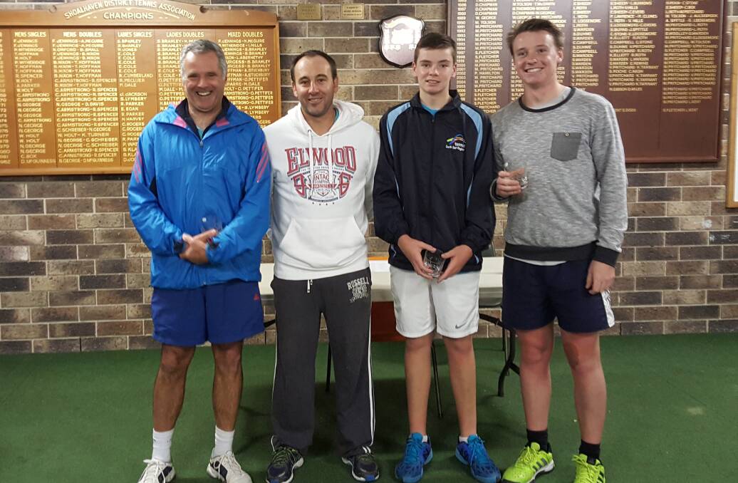 RUNNERS-UP OF THE COUNTRY PENNANT: John Organ, Brad Woolley, Harrison Graham and Sam Donovan.