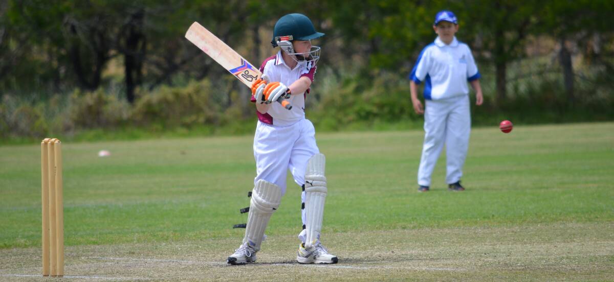 LEADER ON THE FIELD: Shoalhaven under 12s' Christian Page scored a sensational 40 not out during the weekend's opening round match.