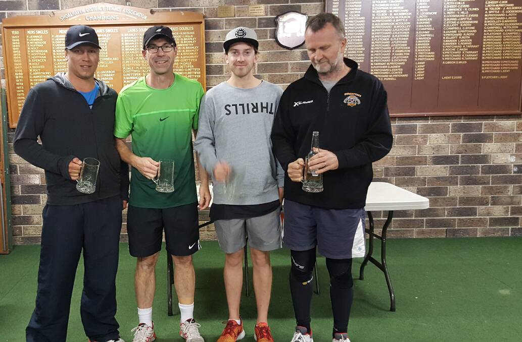 COUNTRY PENNANT WINNERS: Phil Ross, Clayton Muller, Lawrence Kinnear and Rick Lascelles.