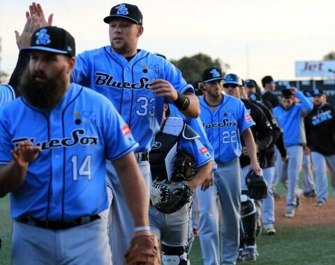 Squizzy throws first pitch on Sydney Blue Sox volunteers day | Video