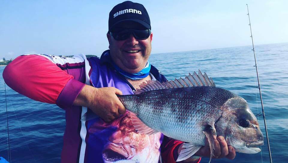 He's back and they're biting: Jonno with a 5kg Culburra Beach snapper. If you're after snapper, target the inshore reefs.