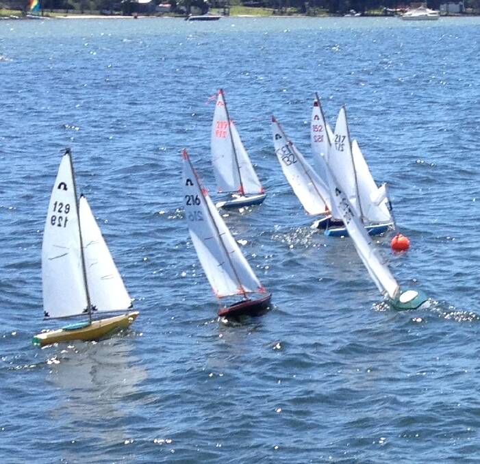 Big interest in small yachts: Sailing has become popular with many visitors each Saturday coming to watch the excitement of close racing of small radio-controlled yachts.