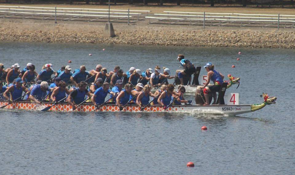 Paddlers pumped: The Nowra Waterdragons paddlers enjoyed great success at the fourth regatta for the Dragon Boats NSW season last weekend.