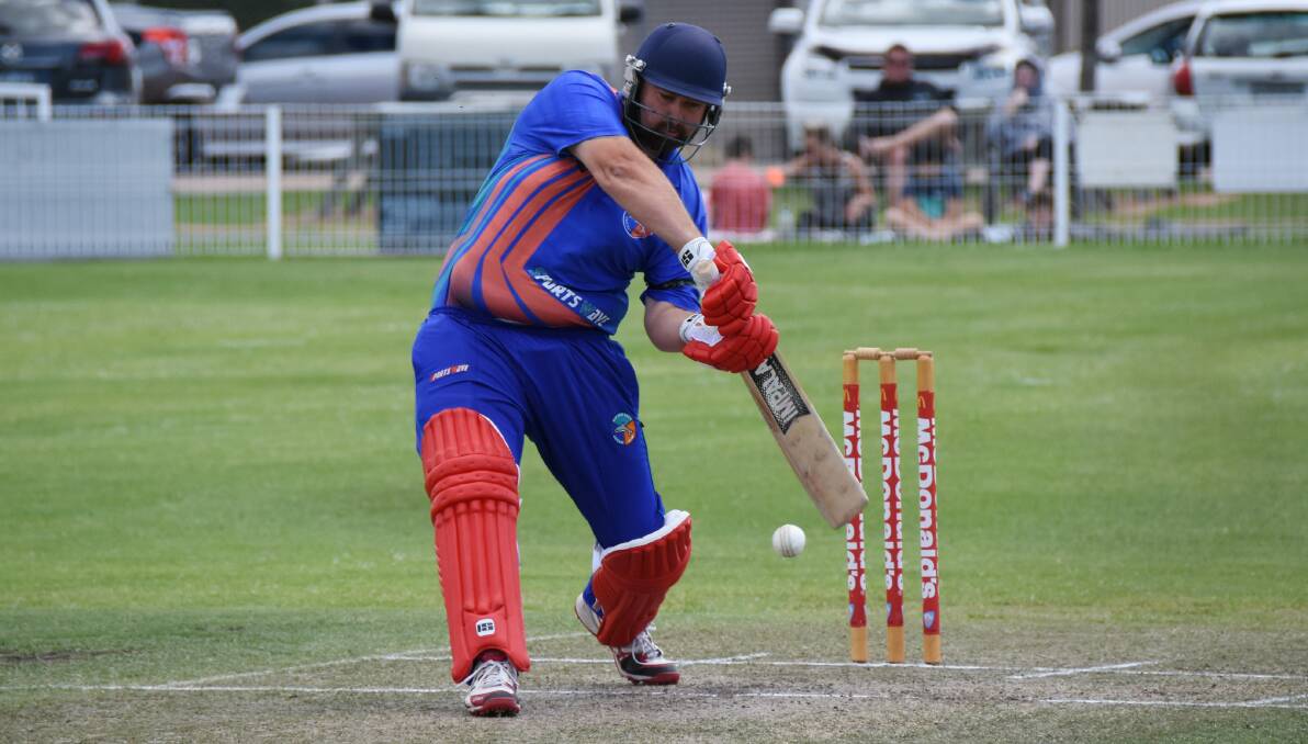 Nathan Tyrrell in action for Bay and Basin Cricket Club. Photo: COURTNEY WARD