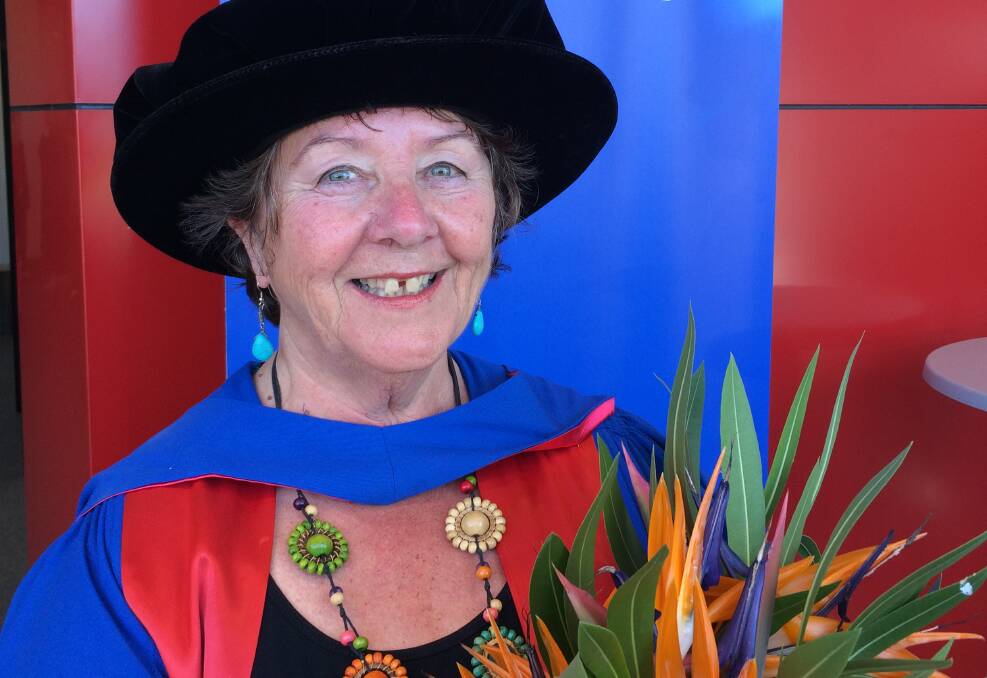 AGE NO BARRIER: Dr Mary Scott was awarded her PhD on Tuesday. Photo: Ollie Cool.