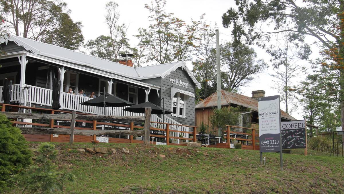 Myrtle House … a welcoming venue right in the centre of historic Wollombi. 