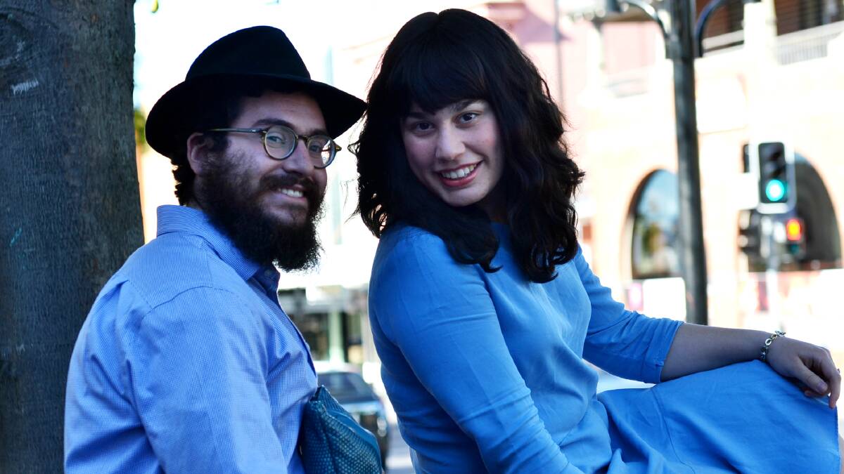 SHALOM: Rabbi Zalmy Goldberg and his wife Chaya stop in Nowra during their Chabad outreach expedition. Photo: Adam Wright 
