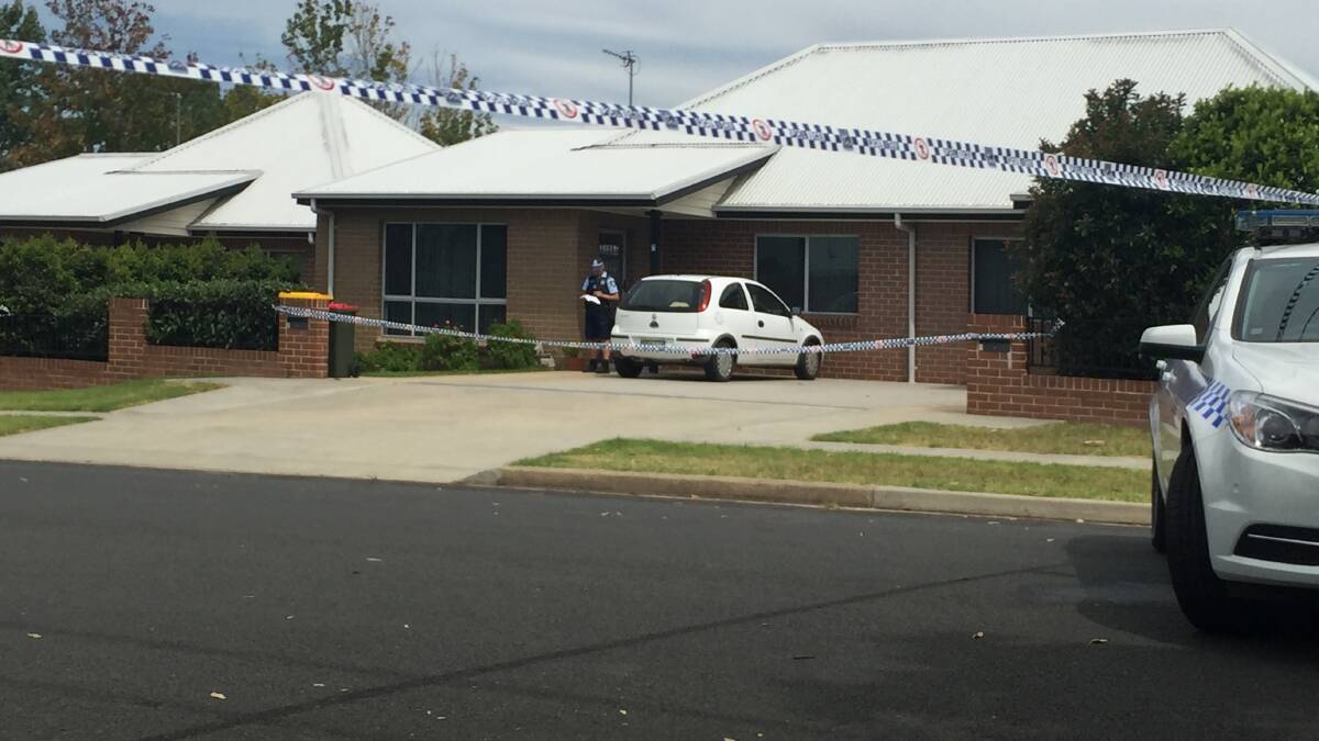 Crime scene: A crime scene has been established around a Nowra home in St Anns Street. Police remain at the property and will only say an operation is being conducted.