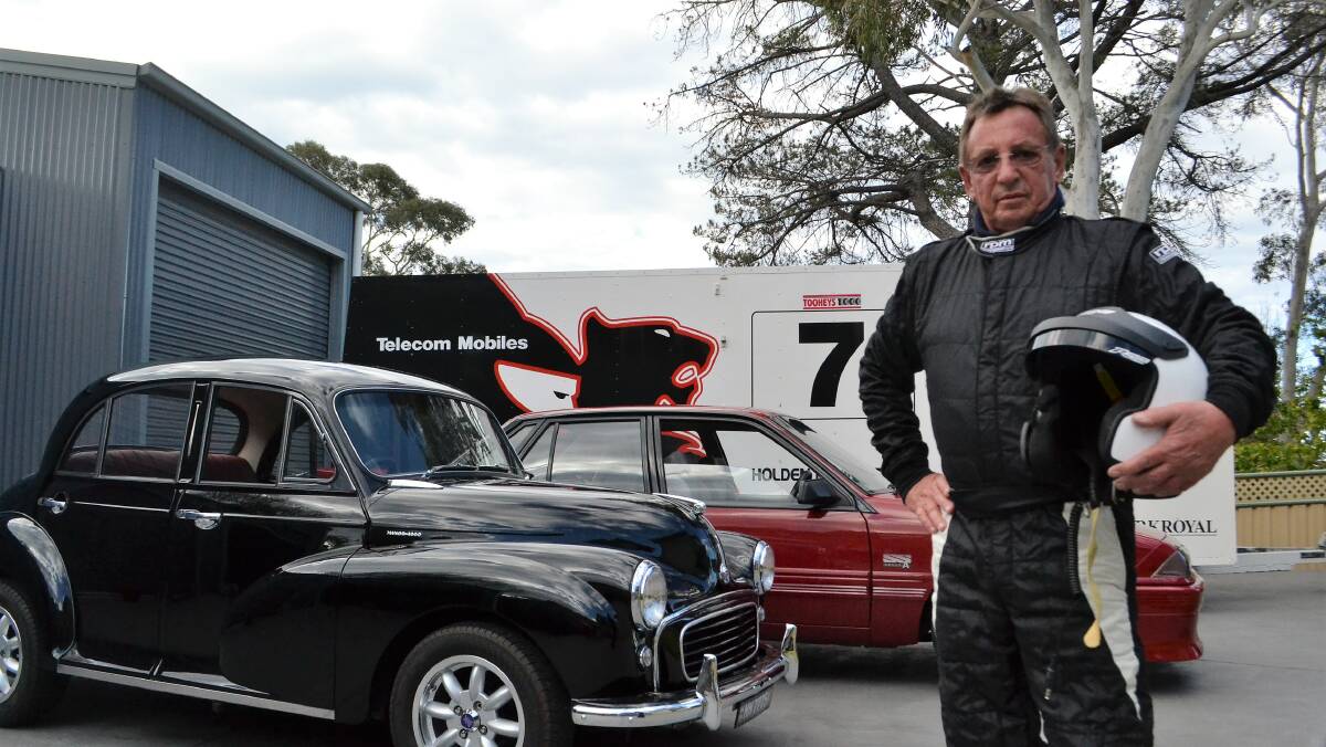 BRAKES APPLIED: Shoalhaven motorsports enthusiast Norm Mogg. 