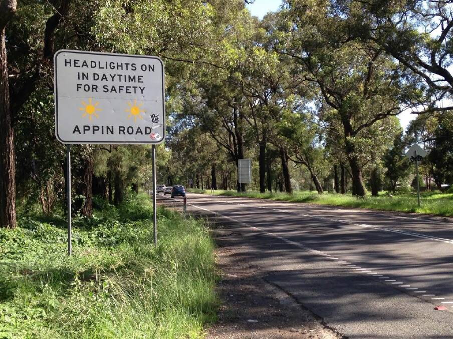 The northern end of Appin Road is getting some attention to improve safety.