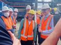 Federal Member for Gilmore Fiona Phillips with Prime Minister Anthony
Albanese during a tour of the Shoalhaven Starches plant in 2022. Picture supplied