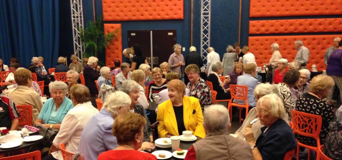 Wollongong Town Hall: Guests enjoying the complimentary morning tea prior to the commencement of the ‘Music in the Morning’ concert.