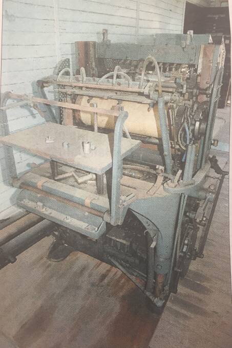 OLD SCHOOL: A Miehle automatic cylinder printing press, which was once upon a time used for hot lead and letterpress printing.