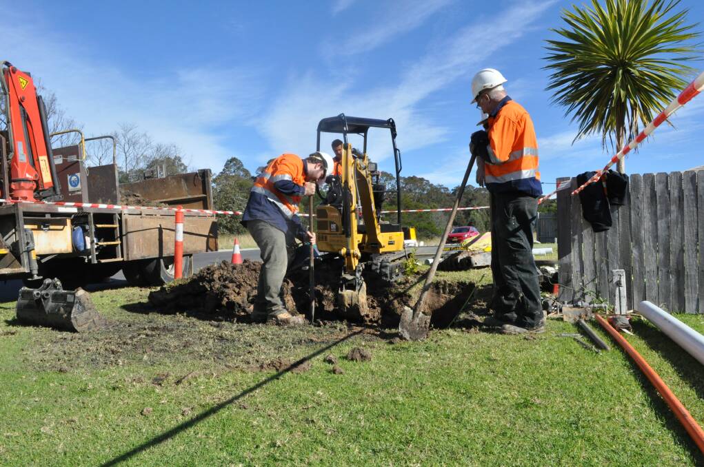 ROLL OUT: QC Communications install a node for NBN on Isa Road in Worrigee. Over 14,000 homes and businesses are Shoalhaven now connected.