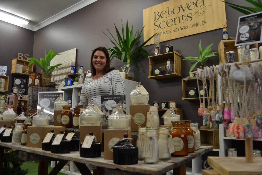 SOY SPECIALIST: Beloved Scents owner and 'candle queen' Amie Gibson has essentially turned a hobby into a successful full-time business.