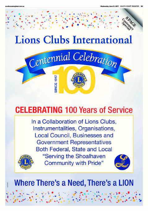 CLICK HERE to read Lions Clubs International Centennial Celebration eight page feature.